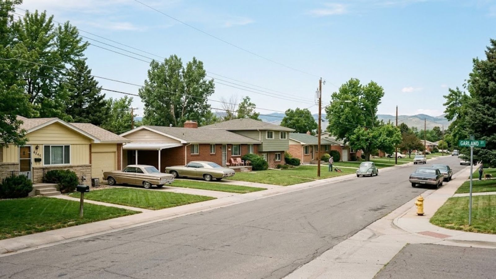 A residential neighborhood in the Columbine area of Littleton, CO
