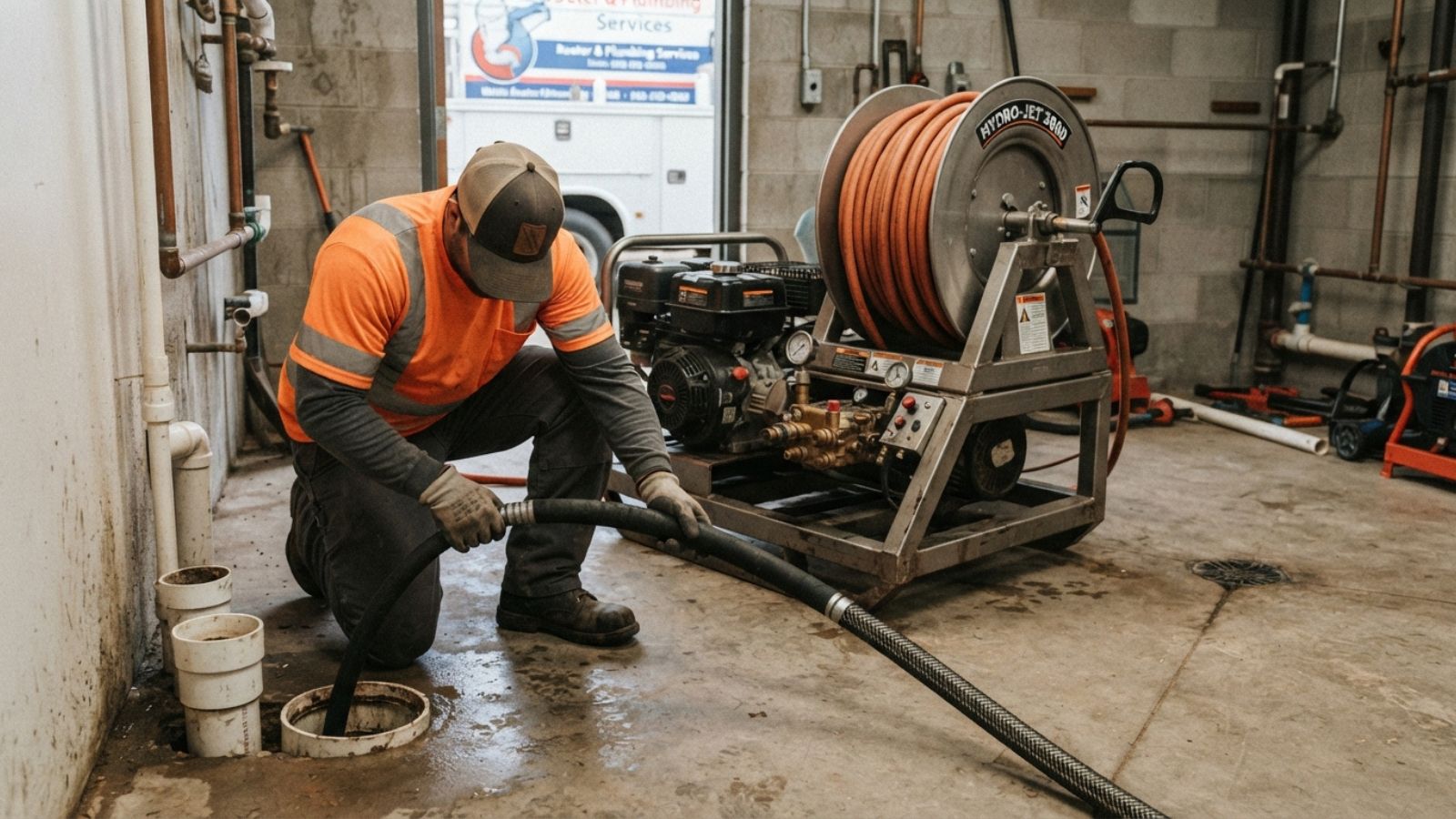 Hydro jetting drain service in Littleton, CO